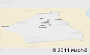 Classic Style Panoramic Map of Kebili, single color outside