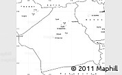Blank Simple Map of Kebili