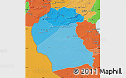 Political Shades Map of Region 6