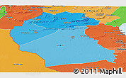 Political Shades Panoramic Map of Region 6