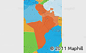 Political Shades Map of Region 7