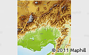 Physical 3D Map of Adana