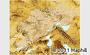 Satellite 3D Map of Afyon, physical outside