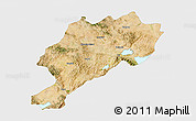 Satellite 3D Map of Afyon, single color outside