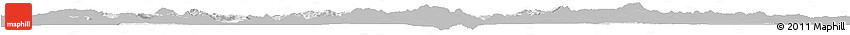 Gray Horizon Map of Afyon, single color outside