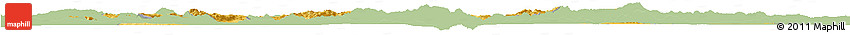Savanna Style Horizon Map of Afyon, single color outside