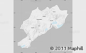 Gray Map of Afyon, single color outside