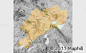 Satellite Map of Afyon, desaturated