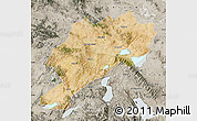 Satellite Map of Afyon, semi-desaturated