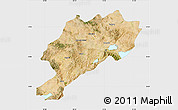Satellite Map of Afyon, single color outside