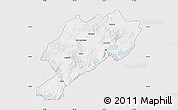 Silver Style Map of Afyon, single color outside