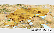 Physical Panoramic Map of Afyon, satellite outside
