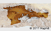 Physical 3D Map of Agri, lighten