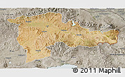 Satellite 3D Map of Agri, semi-desaturated