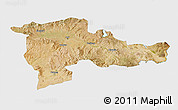 Satellite 3D Map of Agri, single color outside