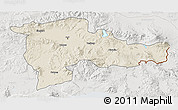 Shaded Relief 3D Map of Agri, lighten, semi-desaturated