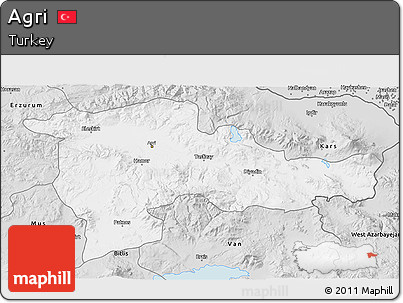 Silver Style 3D Map of Agri