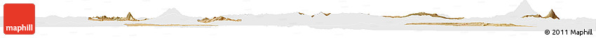 Satellite Horizon Map of Agri, single color outside