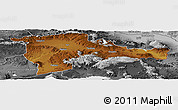 Physical Panoramic Map of Agri, desaturated