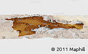 Physical Panoramic Map of Agri, lighten