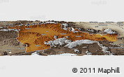 Physical Panoramic Map of Agri, semi-desaturated