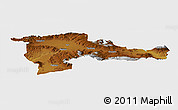 Physical Panoramic Map of Agri, single color outside
