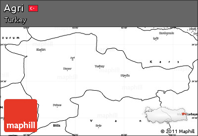Blank Simple Map of Agri