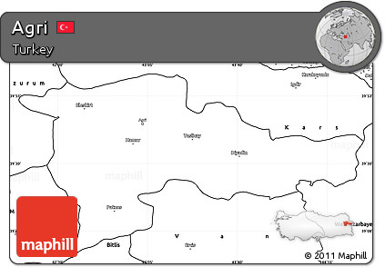 Blank Simple Map of Agri