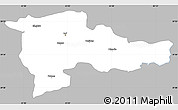 Gray Simple Map of Agri, single color outside