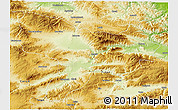 Physical 3D Map of Amasya