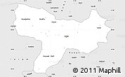 Silver Style Simple Map of Amasya