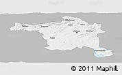 Gray Panoramic Map of Ankara, single color outside