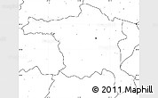 Blank Simple Map of Ankara, no labels