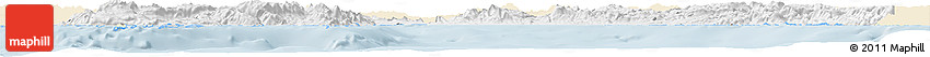 Classic Style Horizon Map of Antalya, single color outside