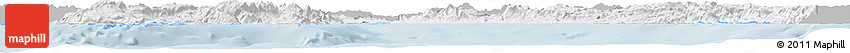 Gray Horizon Map of Antalya, single color outside