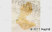 Satellite 3D Map of Batman, lighten