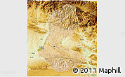 Satellite 3D Map of Batman, physical outside