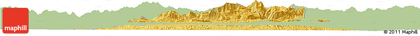 Savanna Style Horizon Map of Batman, single color outside