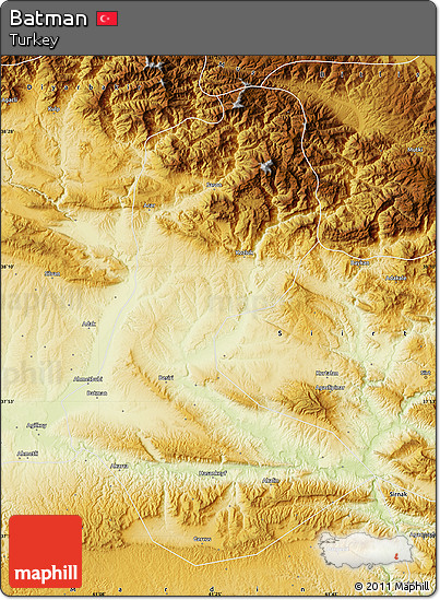 Physical Map of Batman