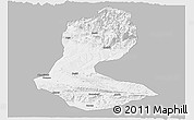 Gray Panoramic Map of Batman, single color outside