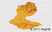 Political Panoramic Map of Batman, cropped outside