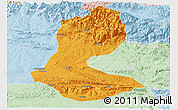 Political Panoramic Map of Batman, lighten