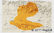 Political Panoramic Map of Batman, shaded relief outside