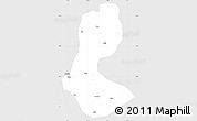 Silver Style Simple Map of Batman, single color outside