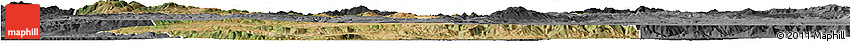 Satellite Horizon Map of Bilecik, darken, desaturated