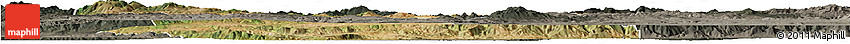Satellite Horizon Map of Bilecik, darken, semi-desaturated