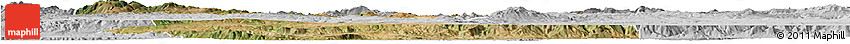Satellite Horizon Map of Bilecik, lighten, desaturated
