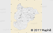 Classic Style Map of Bilecik, single color outside