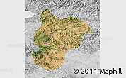 Satellite Map of Bilecik, lighten, desaturated