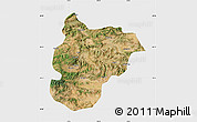 Satellite Map of Bilecik, single color outside